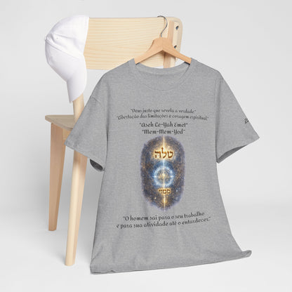 Camiseta Cabalística Asaliah & Imamiah – Símbolos Místicos e Energia Espiritual