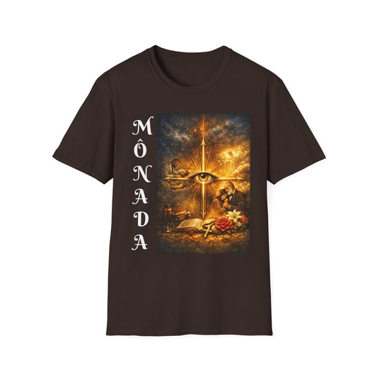 Mônada — Camiseta com estampa filosófica "EU = (0,0)"