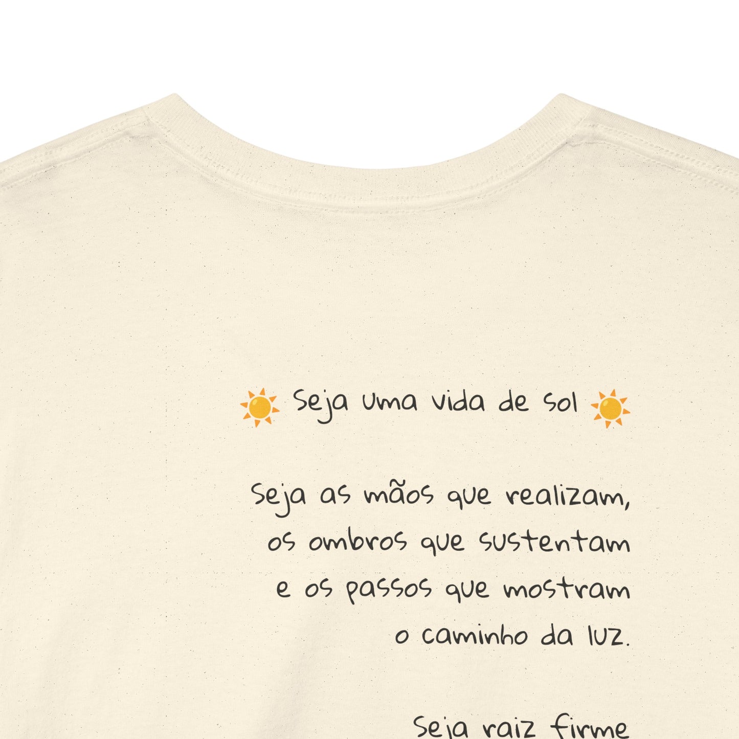 Camiseta Luz Serena – Poema de Esperança em Algodão