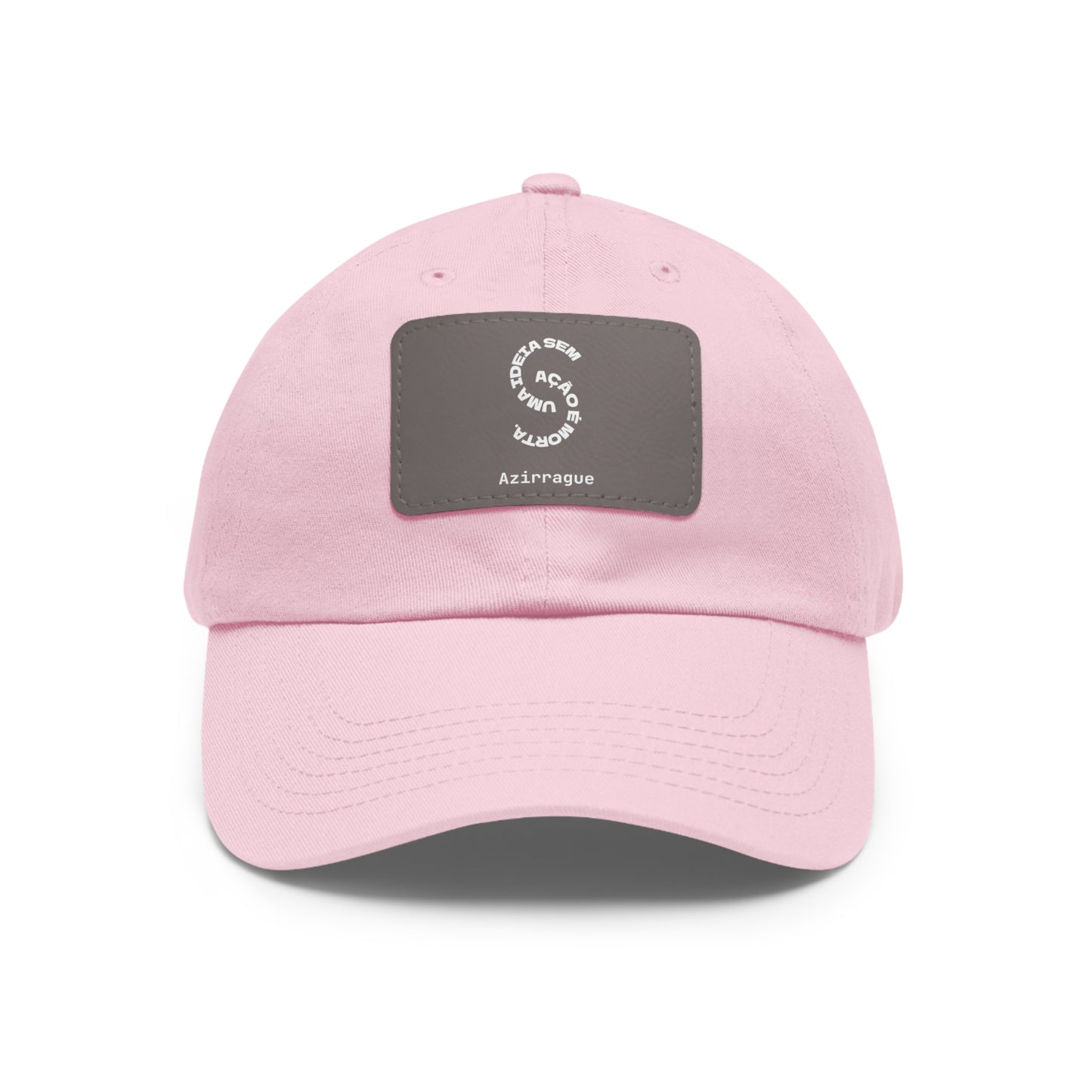 Boné Dad Hat com patch em couro | Ideia em Ação Azirrague