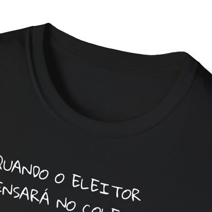 Camiseta Consciência Coletiva – Frase Reflexiva em Algodão Softstyle