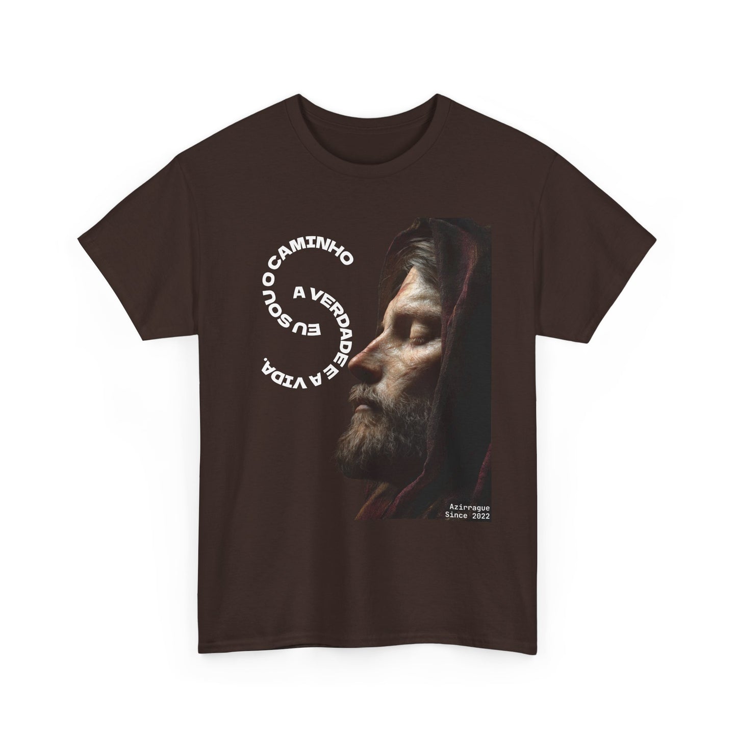 Camiseta “Eu Sou o Caminho” — Algodão 100% Médio