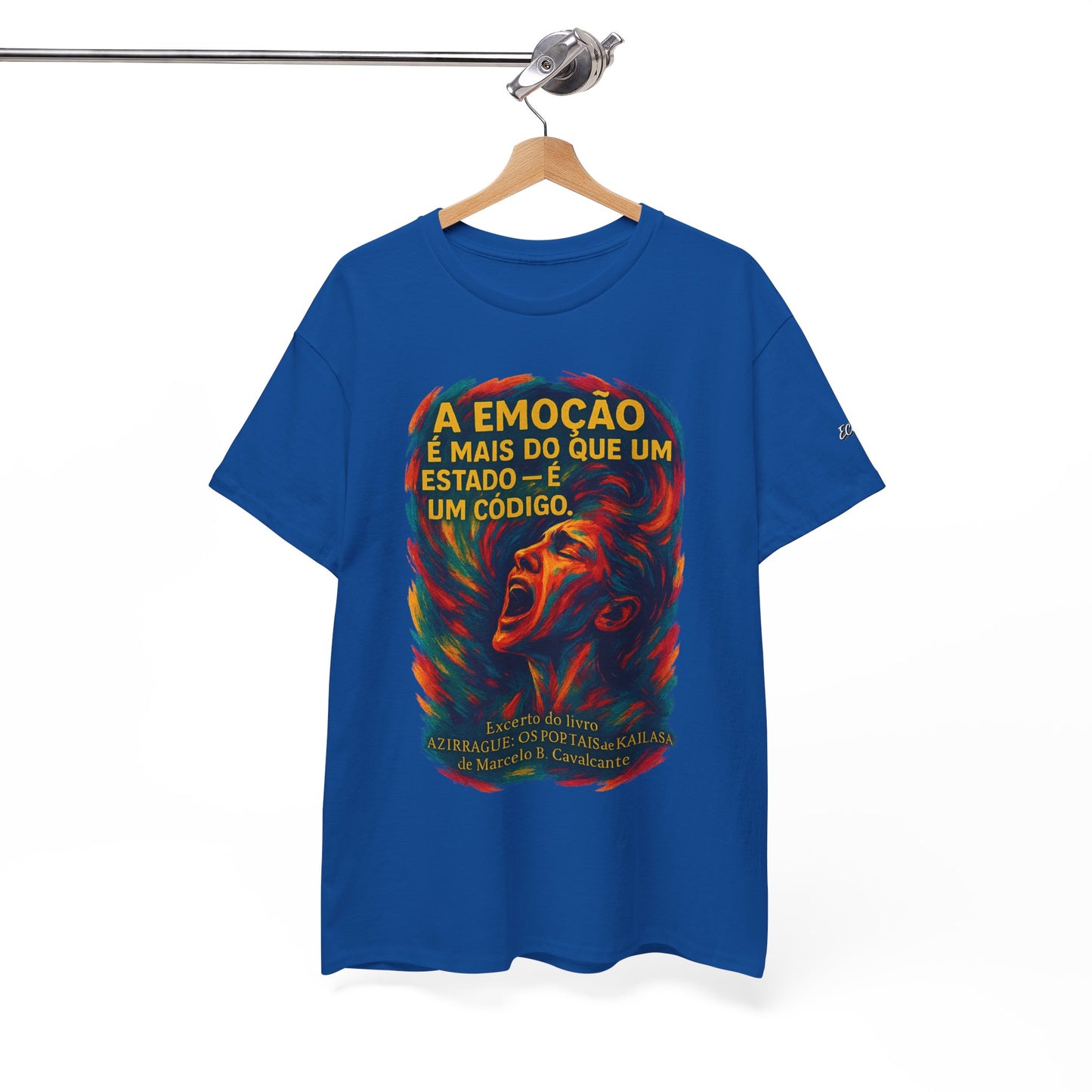 Camiseta Frase de Azirrague – Trecho de Marcelo B. Cavalcante | Algodão Gildan 5000