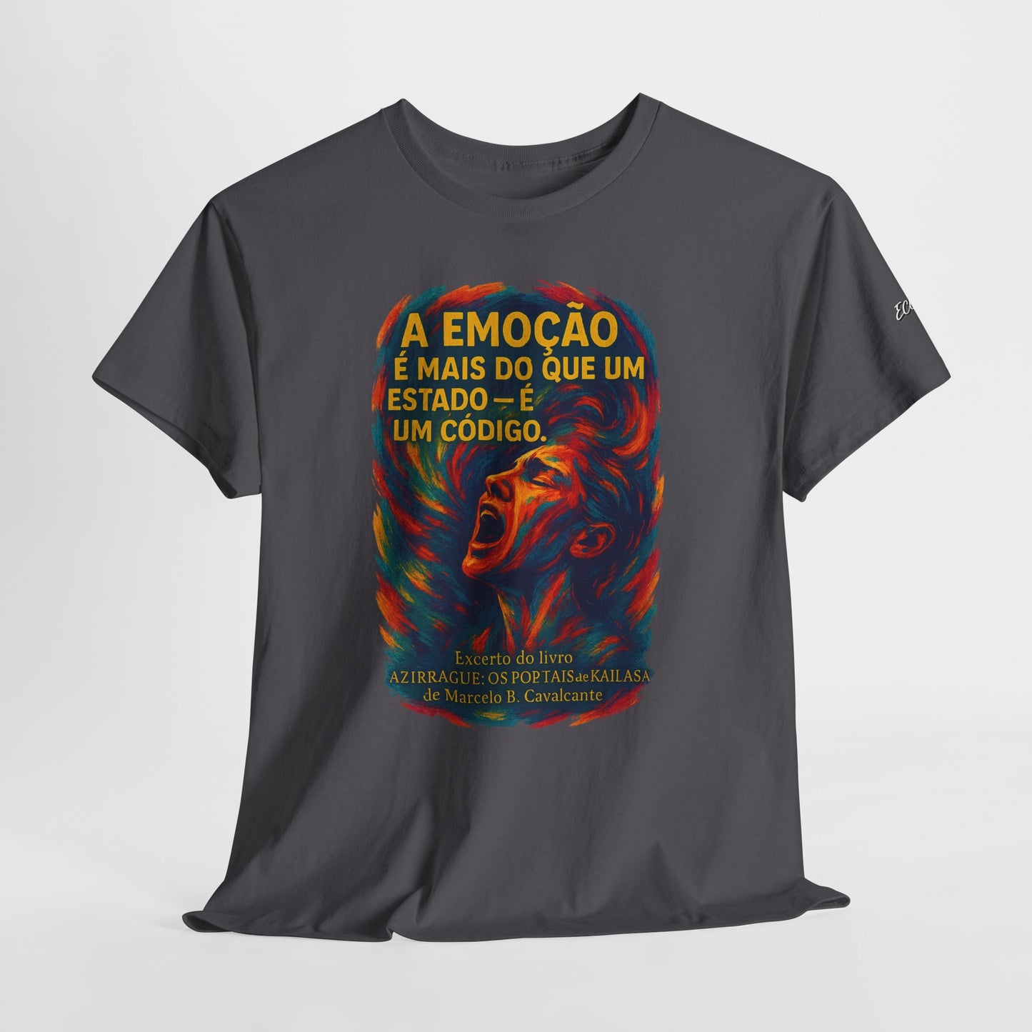 Camiseta Frase de Azirrague – Trecho de Marcelo B. Cavalcante | Algodão Gildan 5000