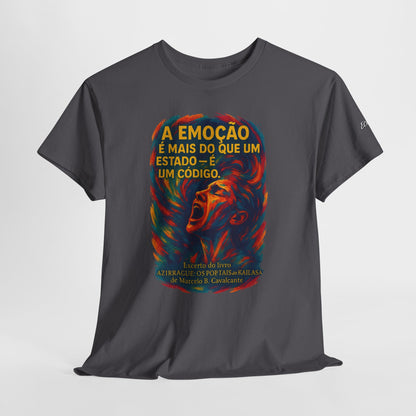 Camiseta Frase de Azirrague – Trecho de Marcelo B. Cavalcante | Algodão Gildan 5000