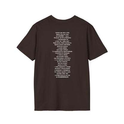 Camiseta Ironia Lúcida — Algodão Ring-Spun 153g