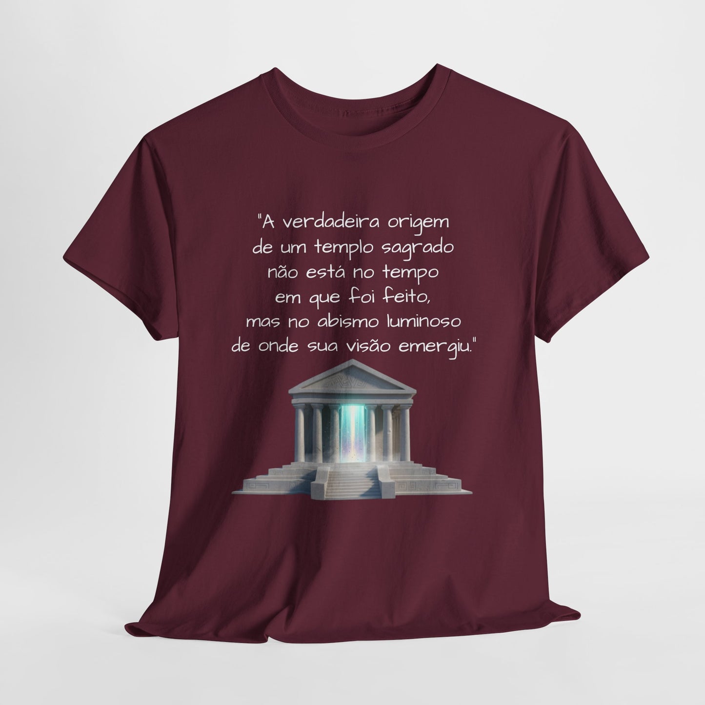 Camiseta Templo Sereno — Algodão 100% Médio