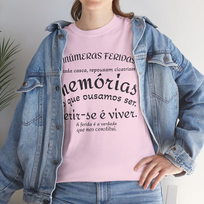 Camiseta “As Inúmeras Feridas” – Algodão Premium Unissex