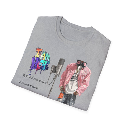 Camiseta I’m Here — Manifesto Urbano Criativo | Azirrague