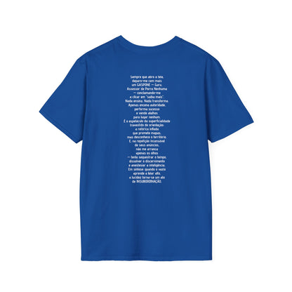 Camiseta Ironia Lúcida — Algodão Ring-Spun 153g