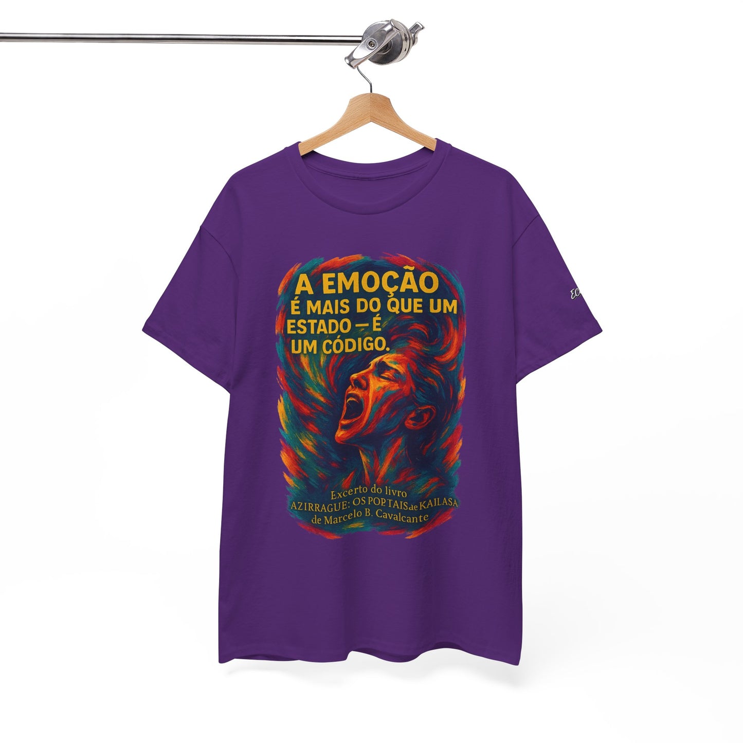 Camiseta Frase de Azirrague – Trecho de Marcelo B. Cavalcante | Algodão Gildan 5000