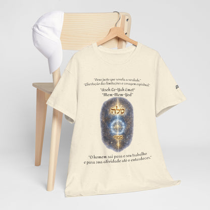 Camiseta Cabalística Asaliah & Imamiah – Símbolos Místicos e Energia Espiritual