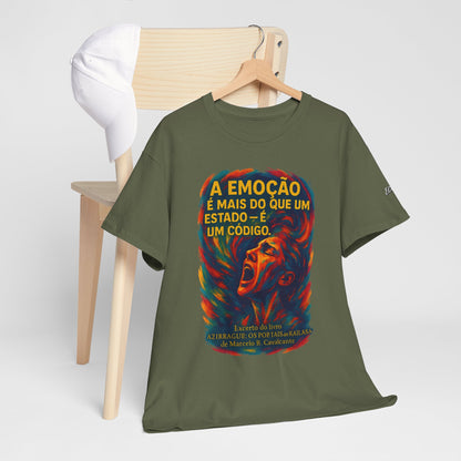 Camiseta Frase de Azirrague – Trecho de Marcelo B. Cavalcante | Algodão Gildan 5000