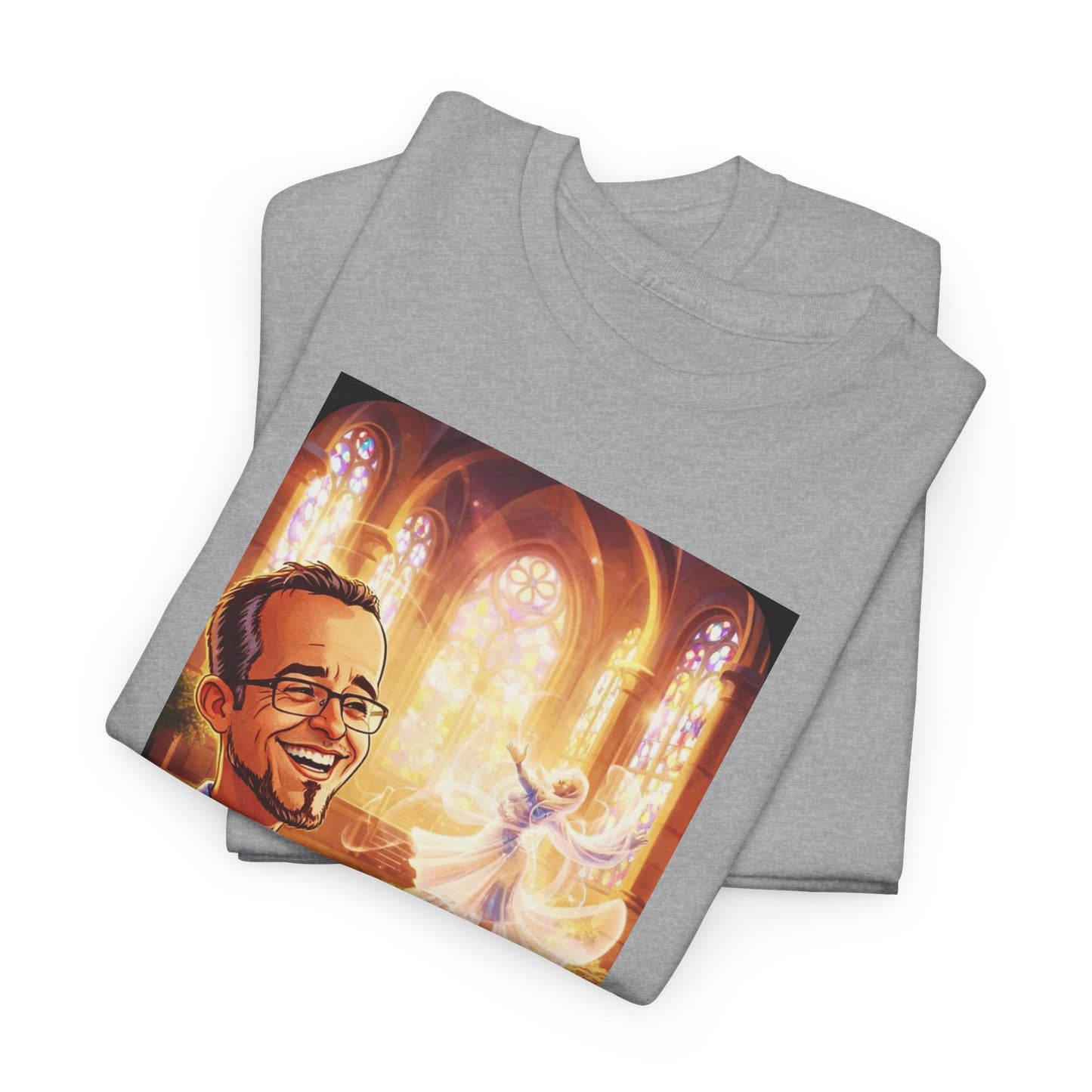 Camiseta Azimur com Frase de poder "Eu construo as paredes para que o Espírito possa dançar dentro delas."
 – Algodão Premium