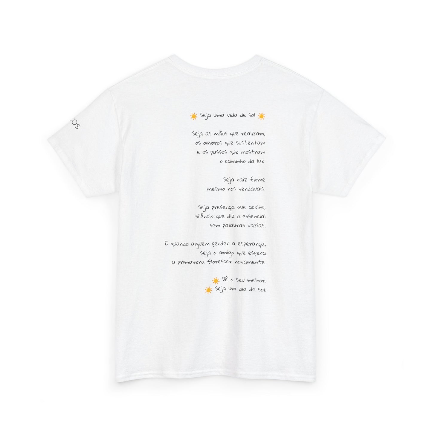Camiseta Luz Serena – Poema de Esperança em Algodão