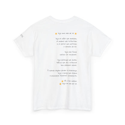 Camiseta Luz Serena – Poema de Esperança em Algodão