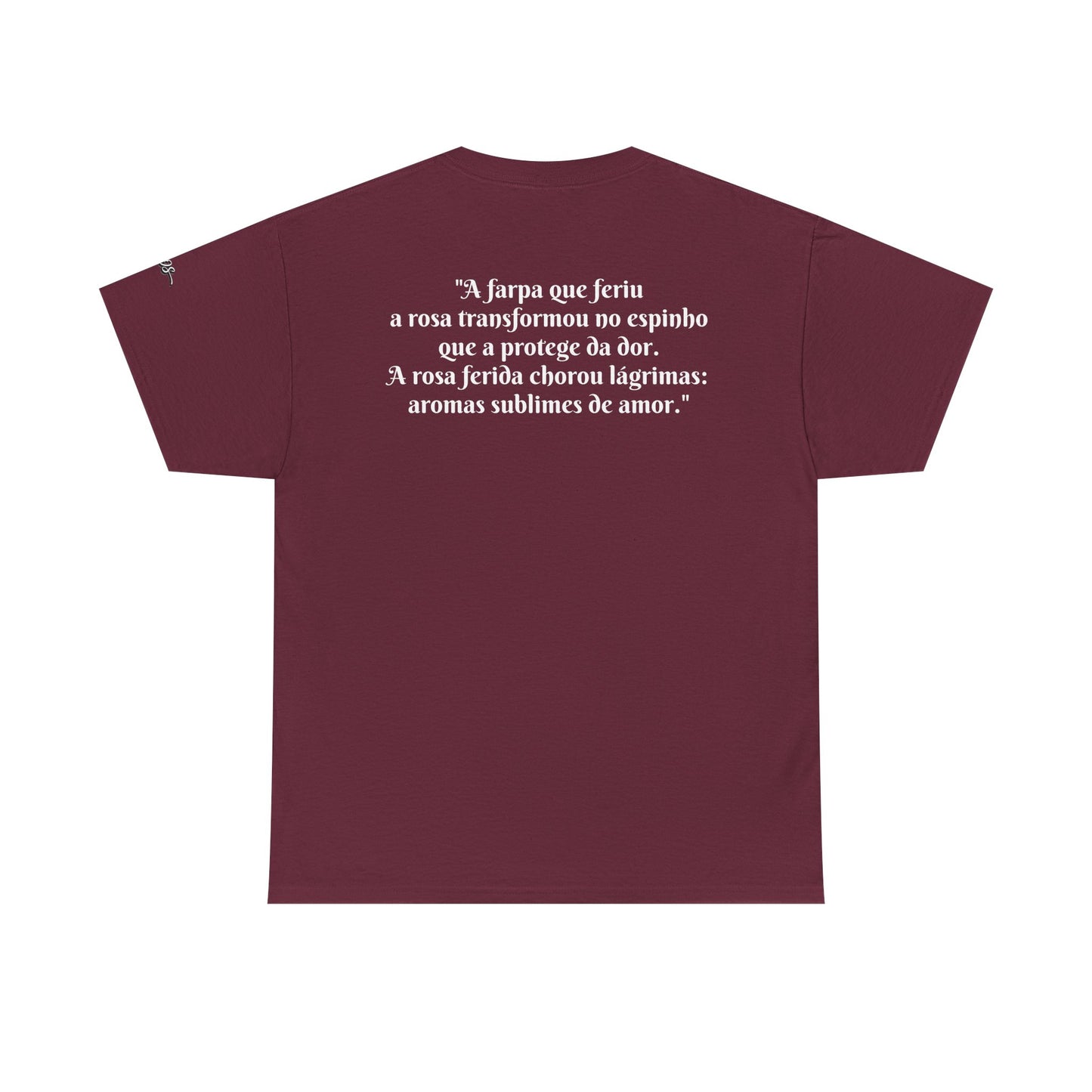 Camiseta Poema Azirrague — Rosa em Luto