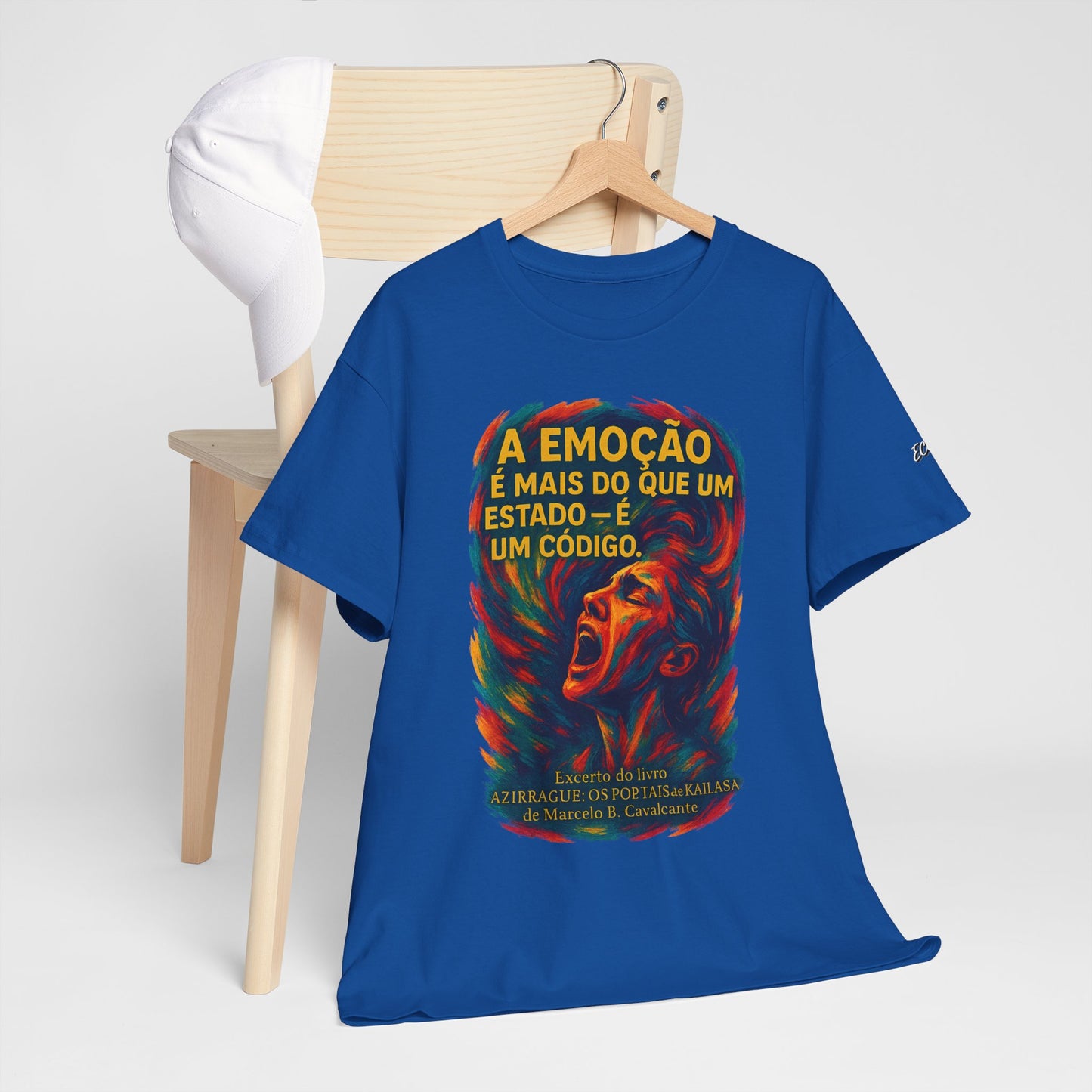 Camiseta Frase de Azirrague – Trecho de Marcelo B. Cavalcante | Algodão Gildan 5000
