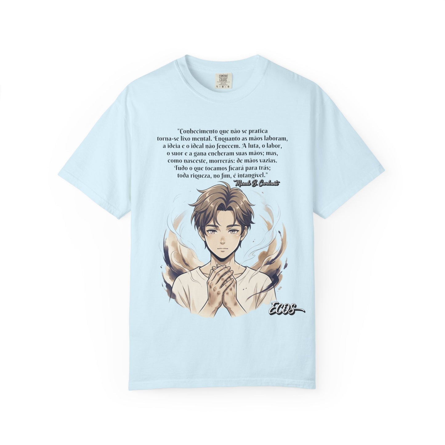 Camiseta Poética Citação Portuguesa — Trecho de Marcelo B. Cavalcante