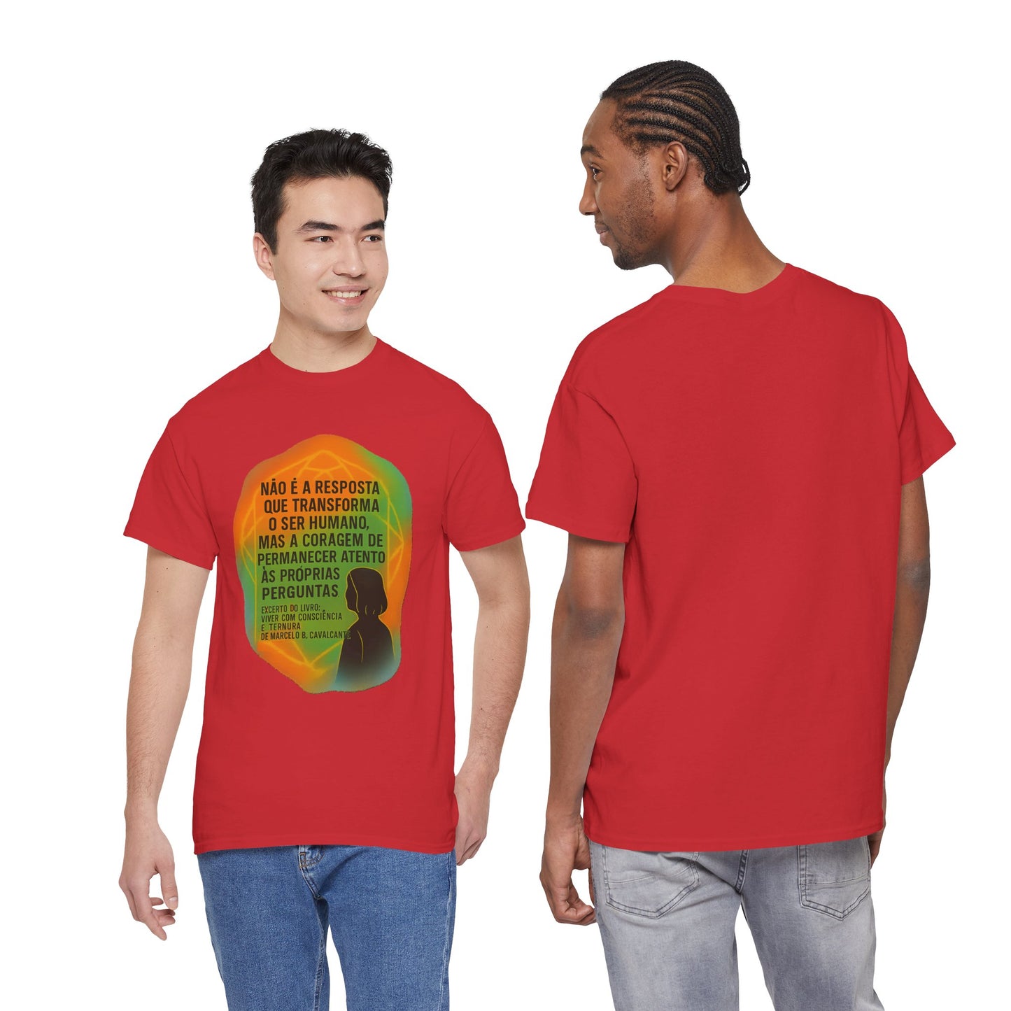 Inspirational Portuguese Quote T-Shirt — 'Coragem de Permanecer Atento'