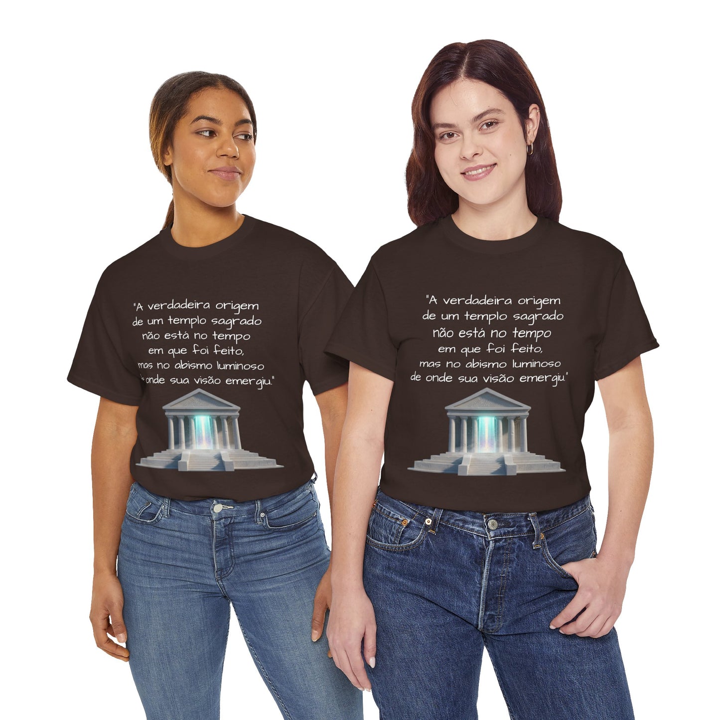 Camiseta Templo Sereno — Algodão 100% Médio
