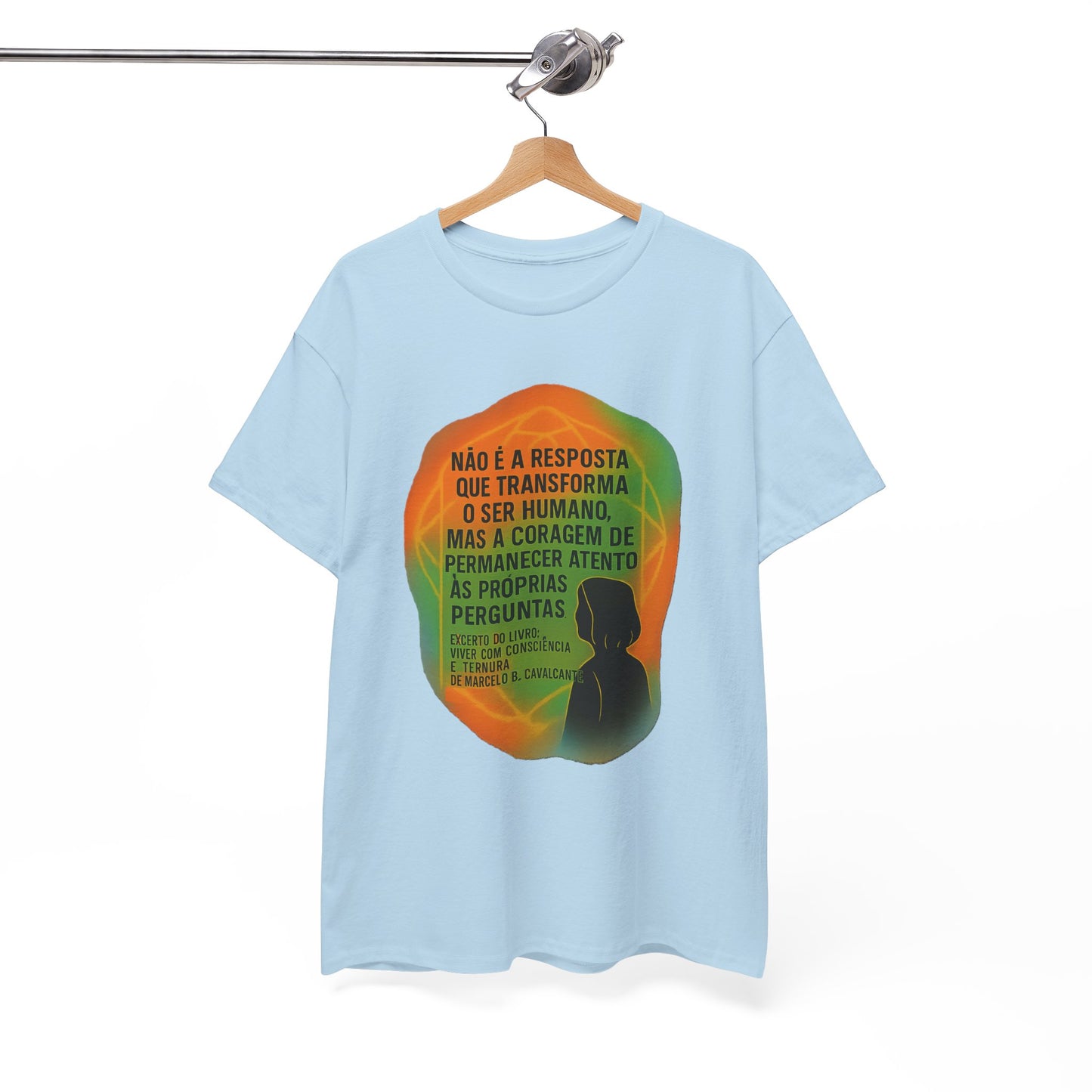 Inspirational Portuguese Quote T-Shirt — 'Coragem de Permanecer Atento'