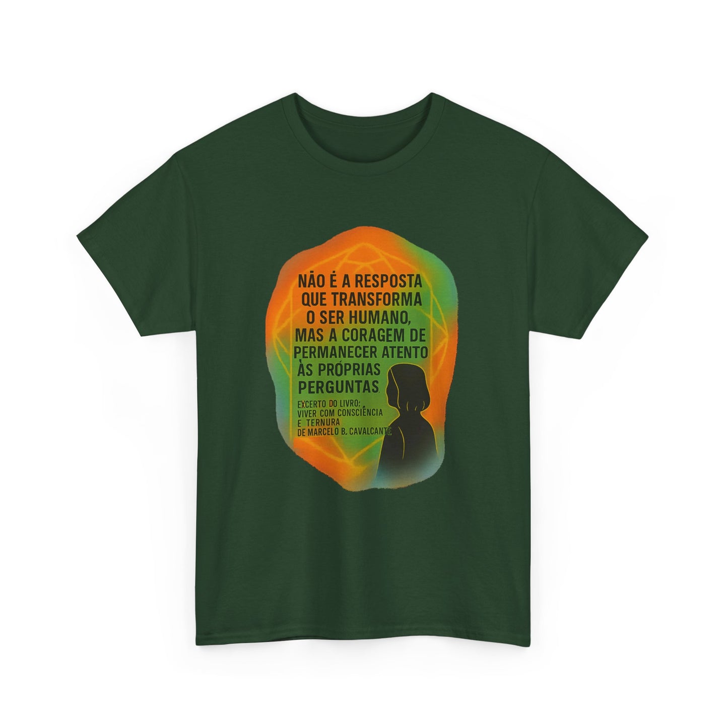 Inspirational Portuguese Quote T-Shirt — 'Coragem de Permanecer Atento'