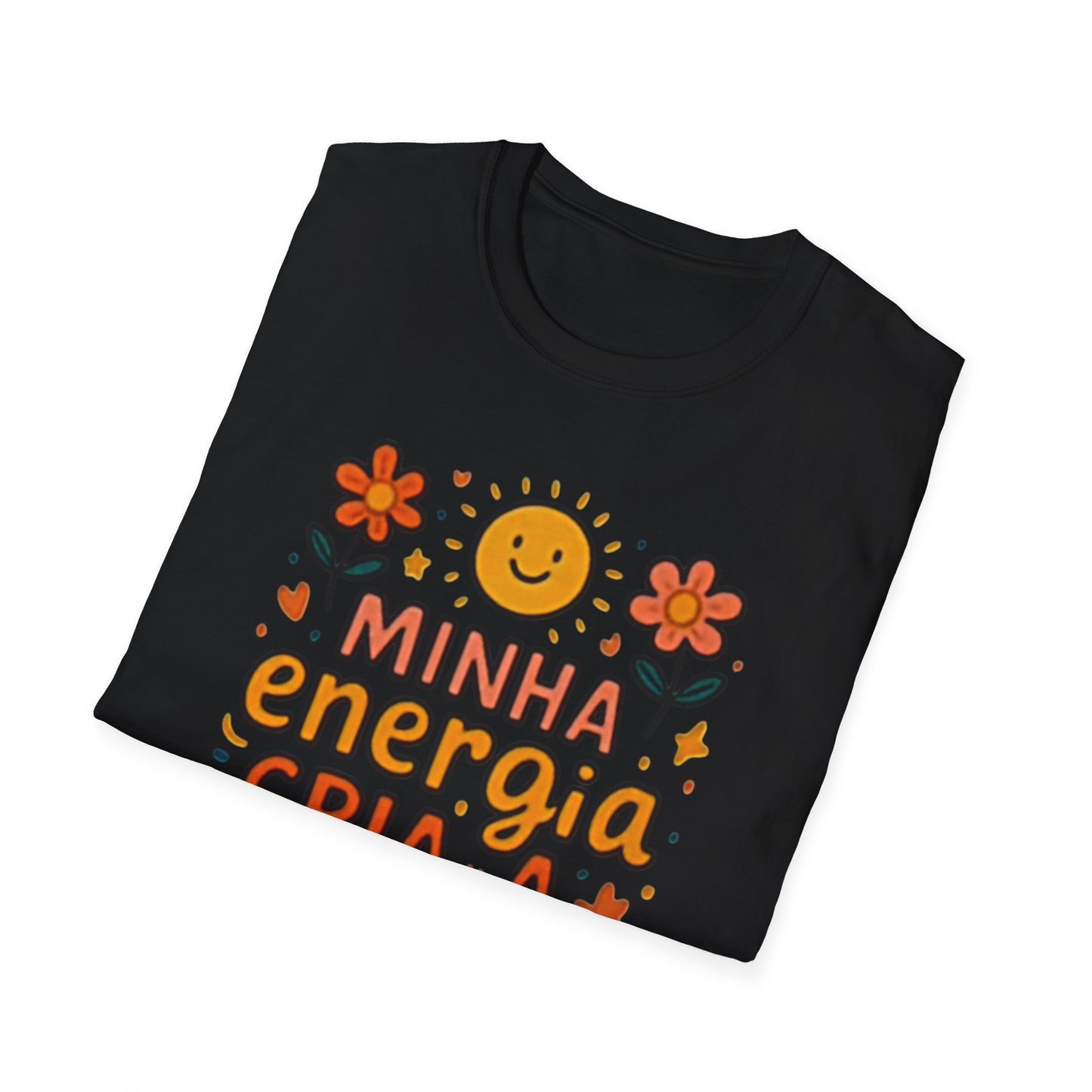 Camiseta Minha Energia Cria — Algodão Ring-Spun 153g