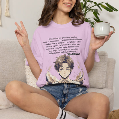 Camiseta Poética Citação Portuguesa — Trecho de Marcelo B. Cavalcante