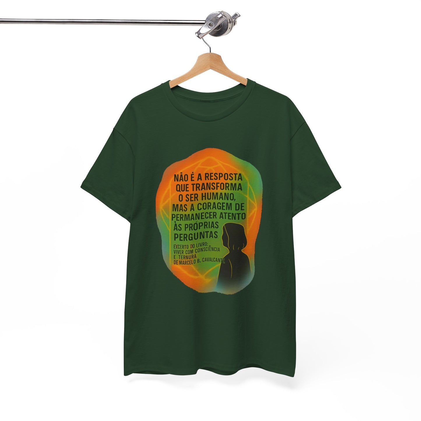 Inspirational Portuguese Quote T-Shirt — 'Coragem de Permanecer Atento'
