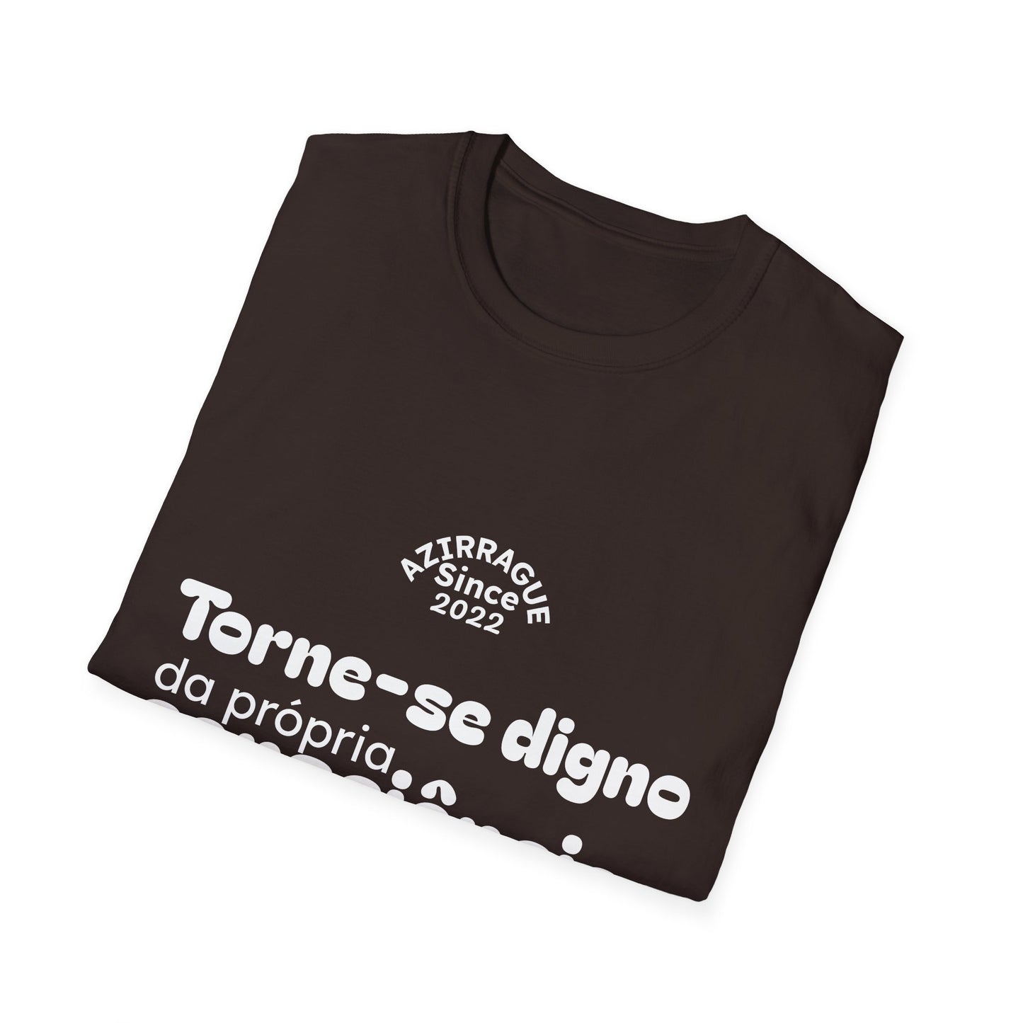 Camiseta Minimalista com Frase Reflexiva | Torne-se Digno