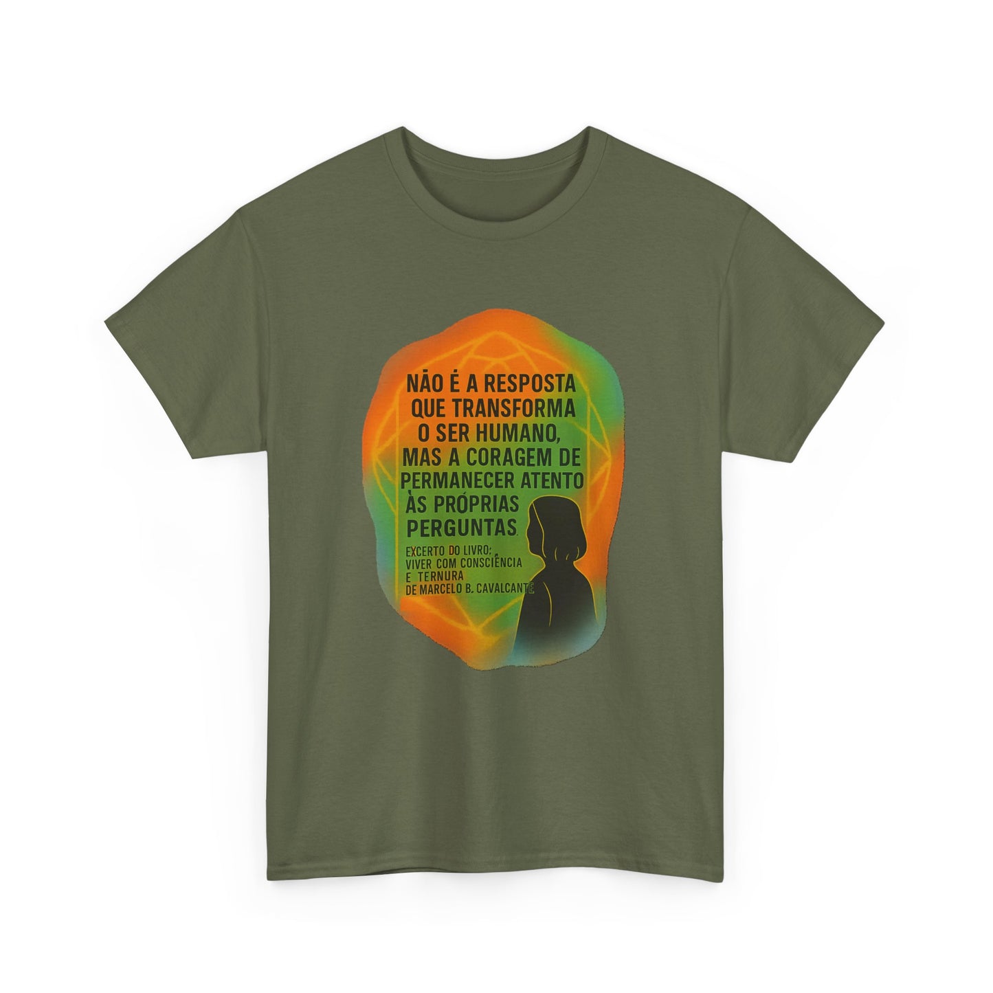 Inspirational Portuguese Quote T-Shirt — 'Coragem de Permanecer Atento'