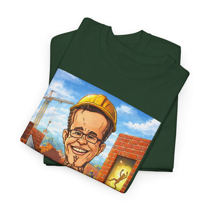 Camiseta Azimur com Frase de poder "Eu construo as paredes para que o Espírito possa dançar dentro delas."
 – Algodão Premium