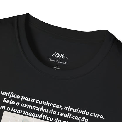 Camiseta Azimur com Afirmação Espiritual — Mantra de Cura em Português