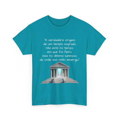 Camiseta Templo Sereno — Algodão 100% Médio