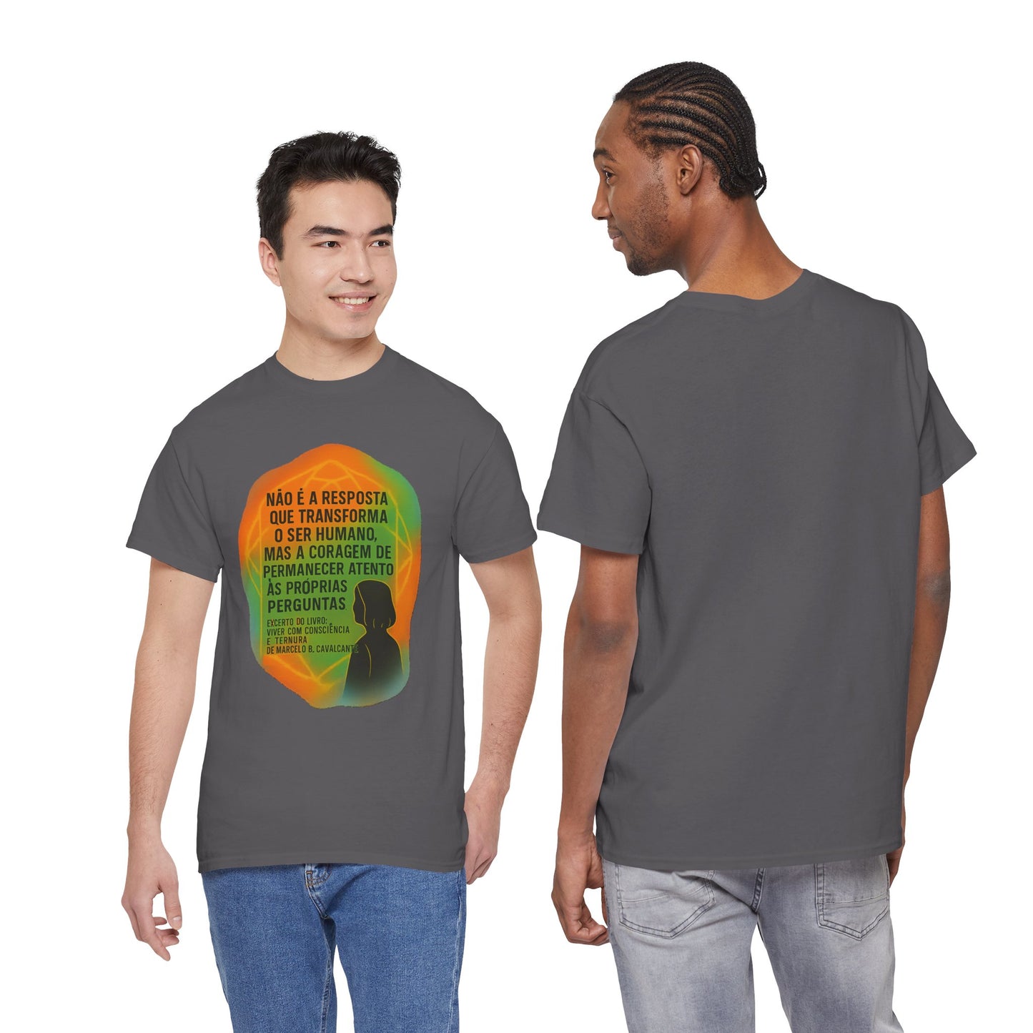 Inspirational Portuguese Quote T-Shirt — 'Coragem de Permanecer Atento'