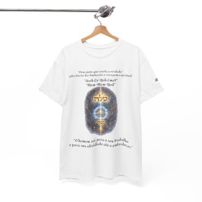 Camiseta Cabalística Asaliah & Imamiah – Símbolos Místicos e Energia Espiritual