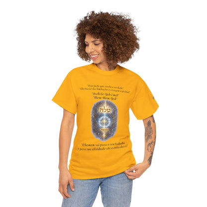 Camiseta Cabalística Asaliah & Imamiah – Símbolos Místicos e Energia Espiritual