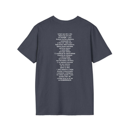 Camiseta Ironia Lúcida — Algodão Ring-Spun 153g