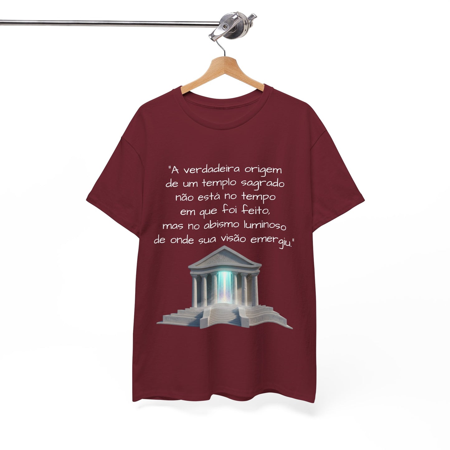 Camiseta Templo Sereno — Algodão 100% Médio