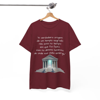 Camiseta Templo Sereno — Algodão 100% Médio
