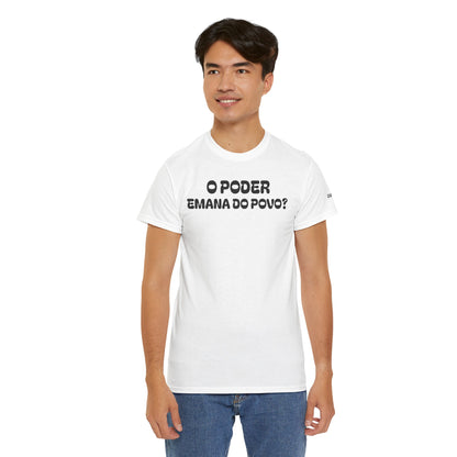Camiseta “O Poder Emana do Povo” – Reflexão Sociológica sobre Poder e Sociedade