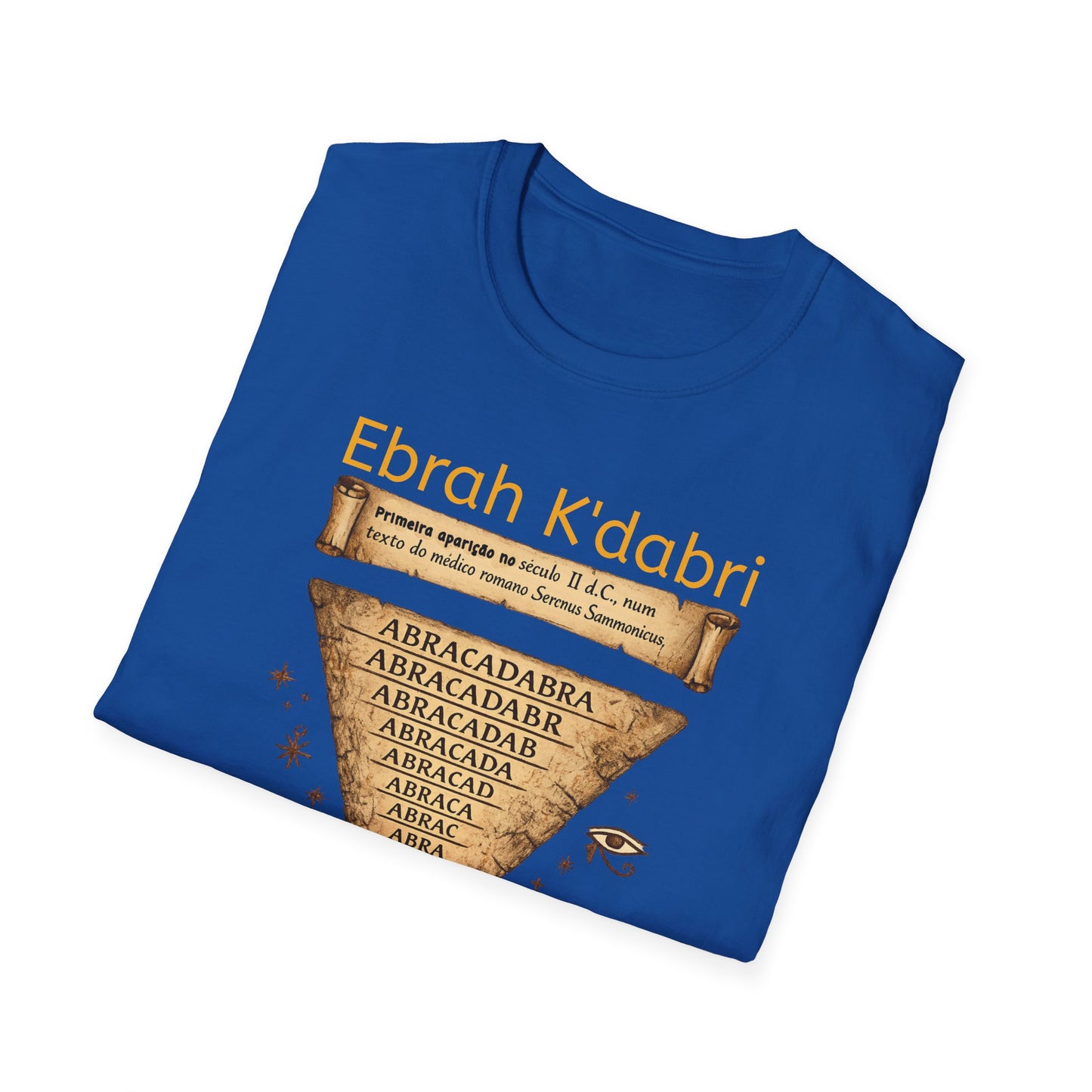 Camiseta “Ebrah K'dabri” — Frase hebraica “Eu crio enquanto falo”