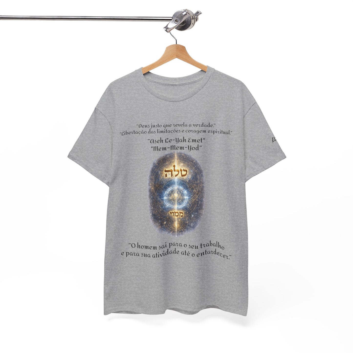 Camiseta Cabalística Asaliah & Imamiah – Símbolos Místicos e Energia Espiritual