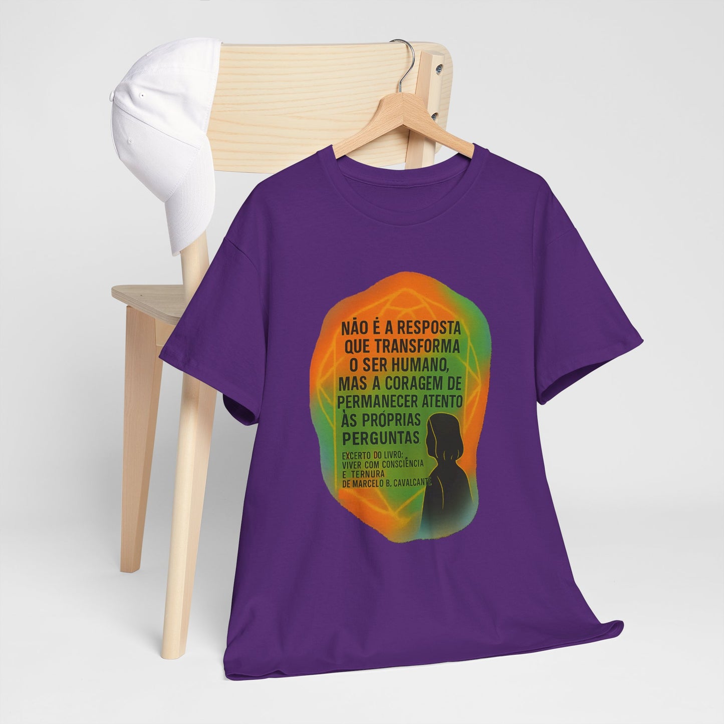 Inspirational Portuguese Quote T-Shirt — 'Coragem de Permanecer Atento'