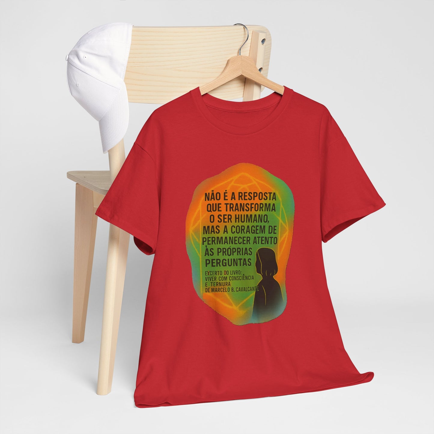 Inspirational Portuguese Quote T-Shirt — 'Coragem de Permanecer Atento'