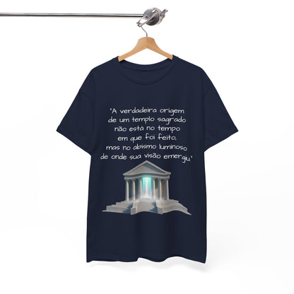 Camiseta Templo Sereno — Algodão 100% Médio