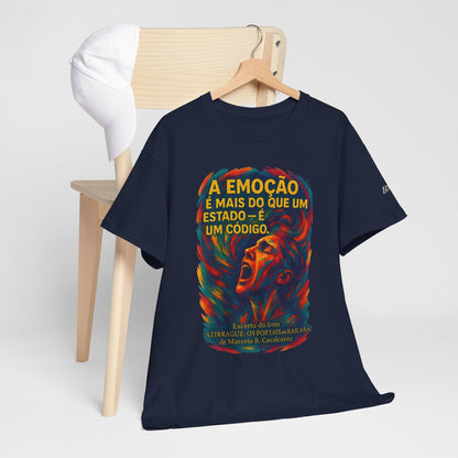 Camiseta Frase de Azirrague – Trecho de Marcelo B. Cavalcante | Algodão Gildan 5000