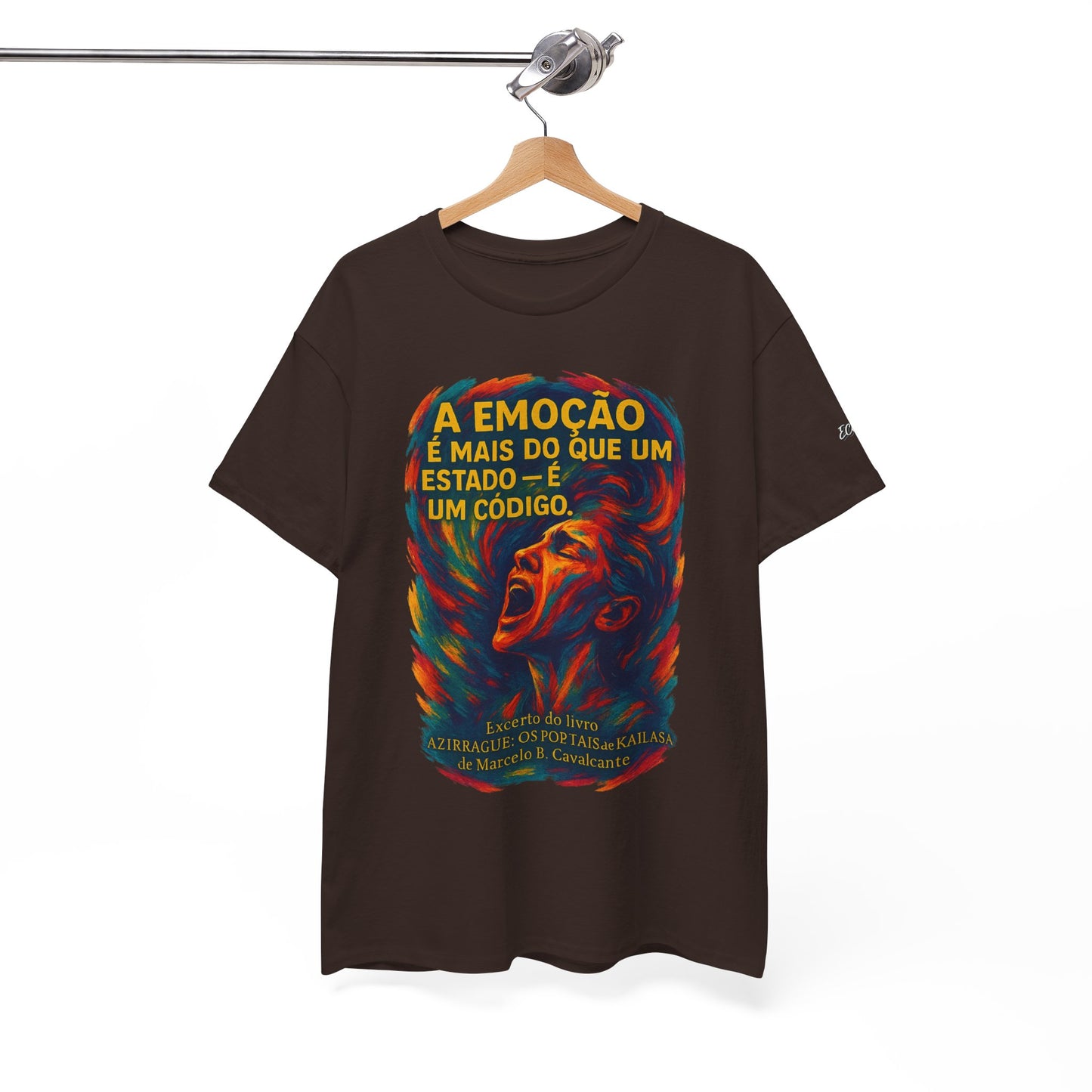 Camiseta Frase de Azirrague – Trecho de Marcelo B. Cavalcante | Algodão Gildan 5000