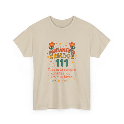 Camiseta 111 Pensamento Criador — Algodão 180g